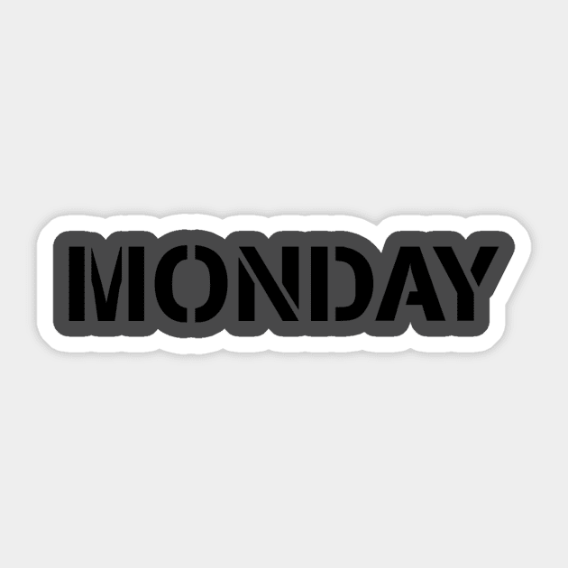 The Monday Sticker by ben@bradleyit.com